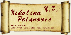 Nikolina Pelanović vizit kartica